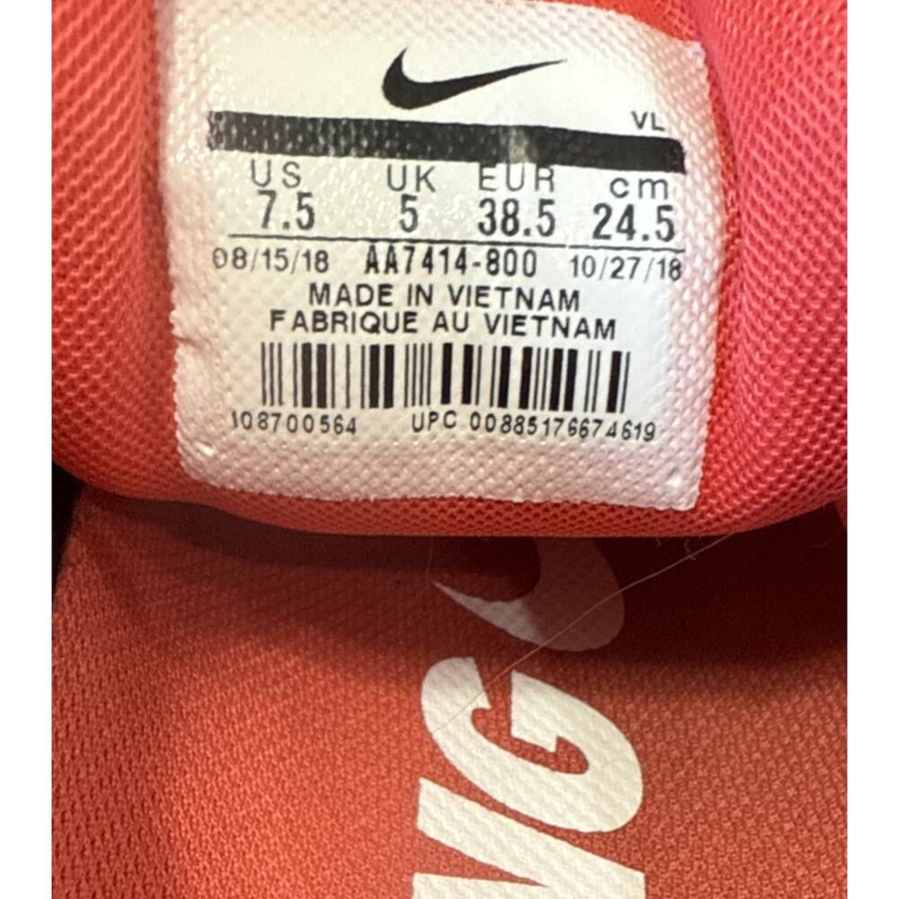 Nike Zoom Winflo 5 Sneakers Women's 7.5 Red Punch‎ Athletic Running Shoe - Picture 8 of 8